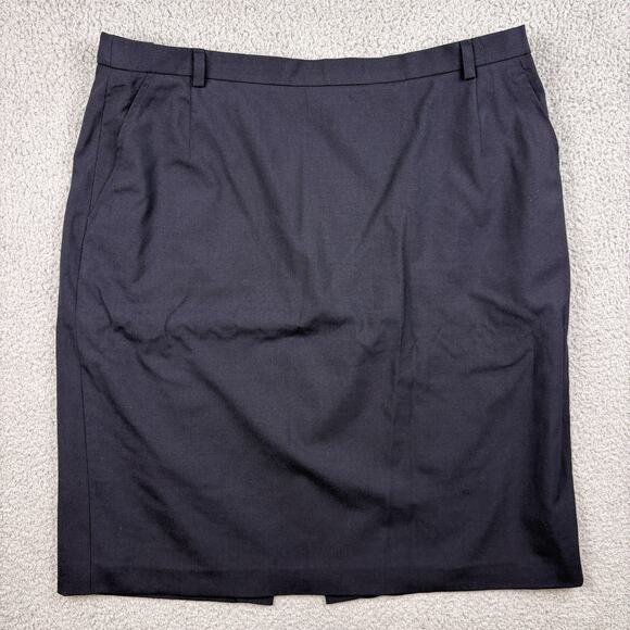 VTG Lufthansa X Strenesse Flight Attendant Uniform pencil Skirt Womens 12 Black - Picture 2 of 13